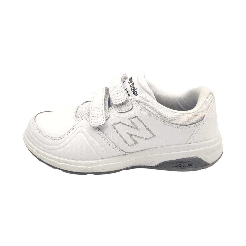 New Balance Women's 813 V1 Hook and Loop Walking Shoes, White Size 7.5 US